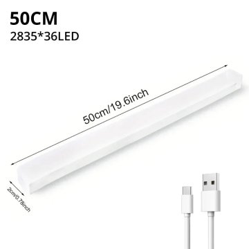 KJB Polnilna magnetna LED luč s senzorjem PIR, 50 cm, bela svetloba