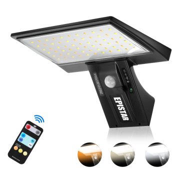 KJB Solarni senzorski LED reflektor s tremi barvami svetlobe