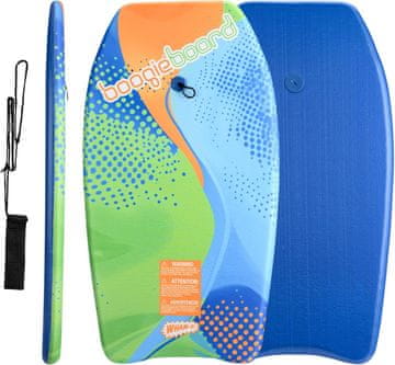 Bodyboard deska za plavanje komplet 2 kosov 94x46x10 cm, Phuzion Core, Fibreclad prevleka, z zapestno vrvico, za otroke nad 8 let, lahka in vzdržljiva plavalna deska za valove, bazen in vodne parke