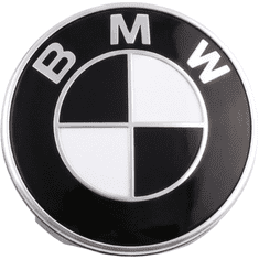 Pokrovčki za platišča BMW 68 mm komplet 4 kosi, črni, izdelani iz trpežne ABS plastike in aluminijeve zlitine, visoka kakovost, natančno prileganje, eleganten dizajn za platišča vašega vozila