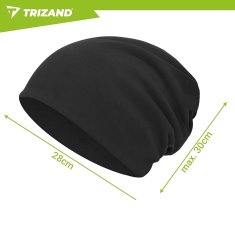 Northix Unisex zimska kapa s toplo flis podlogo, ena velikost, črna