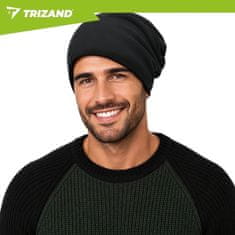 Northix Unisex zimska kapa s toplo flis podlogo, ena velikost, črna