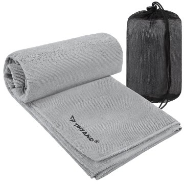 Northix Hitrosušeča brisača iz mikrovlaken 120 x 60 cm, 280 GSM, temno siva