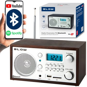Blow Prenosni FM radio LCD USB bluetooth SD