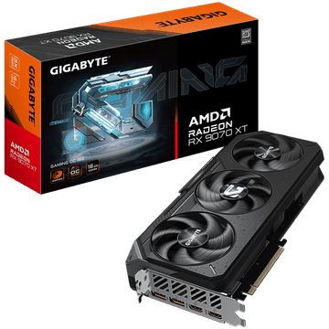 Gigabyte Radeon RX 9070 XT GAMING OC 16G GDDR6 grafična kartica, PCIe 5.0, 2xHDMI 2.1b, 2xDisplayPort 2.1a