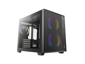 DEEPCOOL Računalniško ohišje DeepCool CG330 MESH 3F, micro-ATX, ARGB, kaljeno steklo, črno