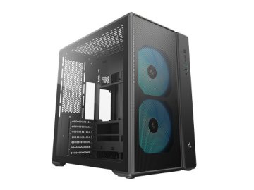 DEEPCOOL Računalniško ohišje DeepCool CG590 MESH 2F, ATX, Midi-Tower, Kaljeno steklo, črno