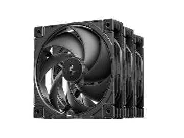 DEEPCOOL Ventilator za ohišje DeepCool FD12 V2 3IN1 PWM 120mm, 3 Pack, črn