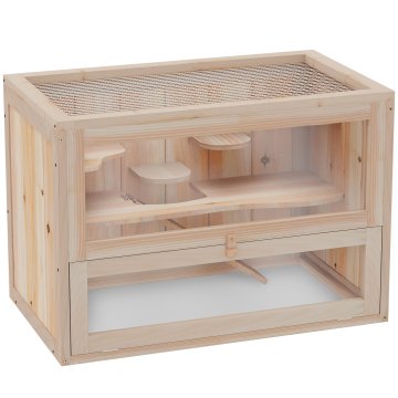 Homestar Kletka za majhne živali 60x35x42 cm naravno leseno