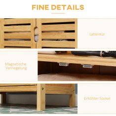 Homestar Kopalniška omarica 50x29x92 cm naravni shranjevalni prostor