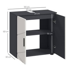 Homestar Kopalniška omarica 60x30x60 cm siva