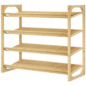 Homestar Čevljalnik 4-nadstropni 76x33x67 cm naravni