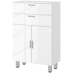 Homestar Kopalniška omarica 60x30x93 cm Bela