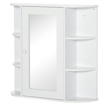 Homestar Ogledalo omarica 66x17x63 cm bela