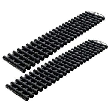 Costway Tračne podloge za oprijem pnevmatik 2 kosa 98x21x2,8 cm črne