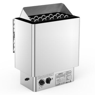 VEVOR Električni grelec za savno 9KW z vgrajenim upravljalnikom 40x23x56 cm iz nerjavečega jekla