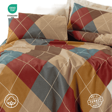 Cottonbox Posteljnina 200x220/50x70(2) ASPEN – 100% bombaž Ranforce, rjuha 240x260 cm