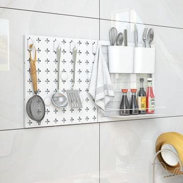 Costway Komplet za organizacijo stene z magneti in kljukami za pegboard