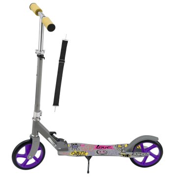 Homestar Skuter Cityroller Graffity Siva