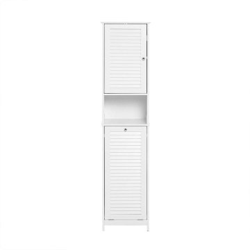 SoBuy Visoka kopalniška omarica, 40x35x170 cm, bela
