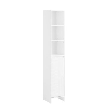 SoBuy Visoka kopalniška omarica, 30x30x170 cm, bela
