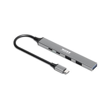 Port Designs RETAIL razdelilec, 5 vhodov, USB-A, USB-C, PD 100W