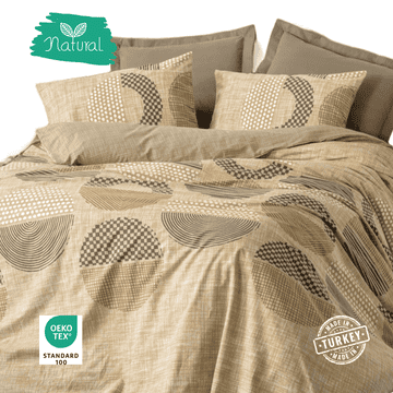 Cottonbox Posteljnina 200x220/50x70(2) MOONA – 100% bombaž Ranforce, rjuha 240x260 cm