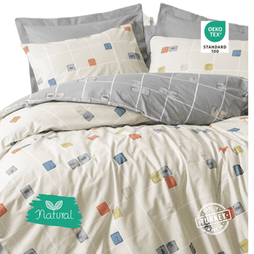 Cottonbox Posteljnina 200x220/50x70(2) EVO – 100% bombaž Ranforce, rjuha 240x260 cm