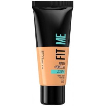 L’Oréal Maybelline Fit Me Matte+Poreless tekoči puder 220 Natural Beige 30 ml