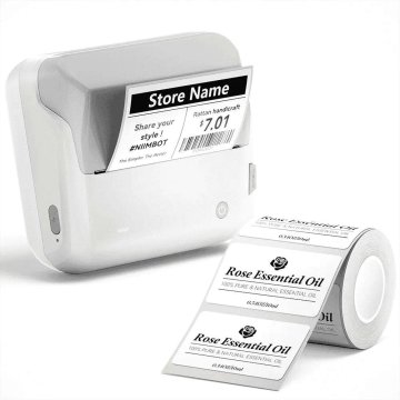KJB Bluetooth termični tiskalnik nalepk B4, siva izvedba