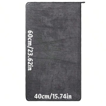 KJB Krpa iz mikrovlaken za sušenje avtomobila, temno siva, 40 × 60 cm