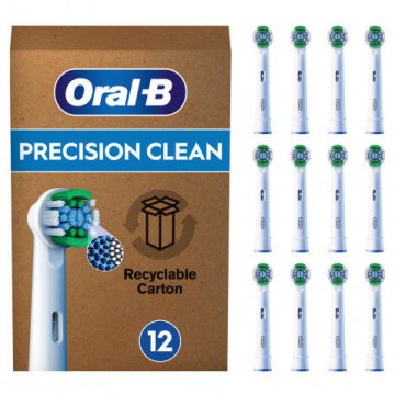 shumee ORAL Pro Precision Clean 12 nadomestnih ščetk bela Megapack