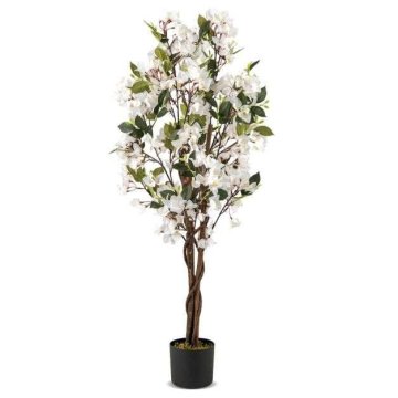 Costway Umetno drevo bugenvilije 120 cm, belo