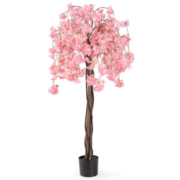 Costway Umetno drevo češnjevega cveta 5,5 ft, roza