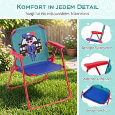 Costway Otroški sedežni komplet s senčnikom, 4-delni, modro-zeleni