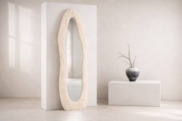 Venture Design Ogledalo Mirza 193x67x5 cm Bež