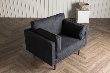 Venture Design Fotelj Boom 86x84x110 cm Črn