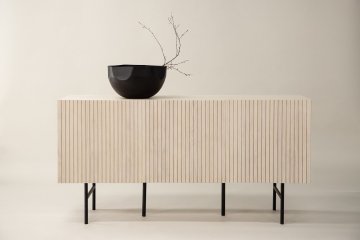 Venture Design Nizka omara 42x75x150 cm beljen les