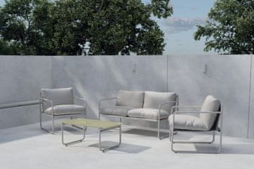 Venture Design Sedežna garnitura Thassos, miza 38x90x50 cm, bež