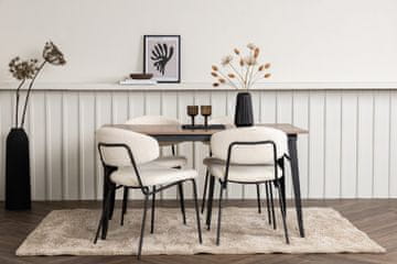Venture Design Jedilna miza in stol komplet Tempe in Chico miza 75x140x80 cm oreh bela