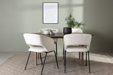 Venture Design Jedilna miza in stol Andy Day 180x75x90 cm naravna črna bela
