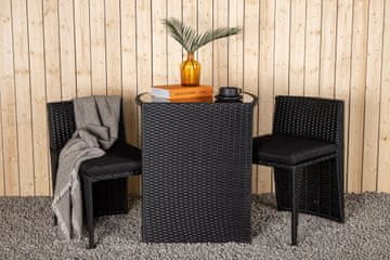 Venture Design Kavni set 75x50x66 cm črne barve
