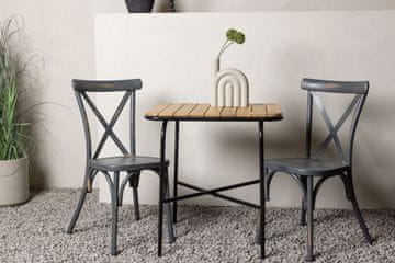 Venture Design Set kavne mize in jedilnega stola Holmbeck in Tablas 74x70x88 cm črna