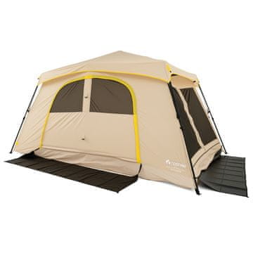 Costway Instant kabinska kamp šotor za 10 oseb 13x9 ft kava