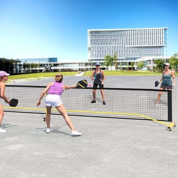 Costway Prenosni mrežni sistem za pickleball po uradnih merah z 6 zaklepnimi kolesi