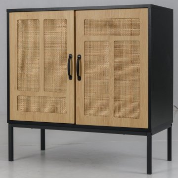 Costway Omara z 3-smerno nastavljivo polico in 2 vrati, črna