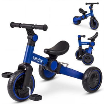 Costway Otroški 5-v-1 balansni kolo z odstranljivimi pedalami modro