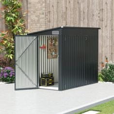 Costway Vrtna kovinska shramba z dvema vratoma 235x117x185 cm