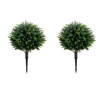 Costway Umetna cipresova topiarna drevesa, 70 cm, komplet 2 kosa