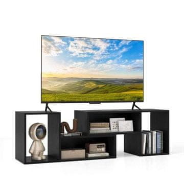 Costway TV konzola stojalo 2-delno črno